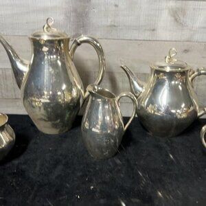 Vintage Reed & Barton 5 Piece Silverplate Coffee Service